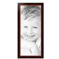 thumbnail image 2 of ArtToFrames 13" x 31" Matte Mahogany with Gold Accent Diploma Picture Frame, 13x31 inch Brown Wood Poster Frame (WOM-5109), 3 Pack, 2 of 6