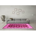thumbnail image 3 of Ahgly Company Indoor Round Oriental Pink Traditional Area Rugs, 6' Round, 3 of 4