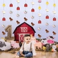 thumbnail image 3 of Kreatwow Farm Party Streamers Farm Animals Birthday Decorations Girl Farm Garland Banner Pink Farm Party Hanging Garland Streamers Barnyard Animal Themed 1st 2nd 3rd Birthday Baby Shower Decorations, 3 of 6