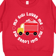 thumbnail image 3 of Inktastic My Gigi Loves Me Valentine Truck Toddler Sweatshirt, 3 of 4