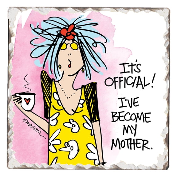 Thirstystone Become My Mother Single Tumbled Tile Coaster Create Your Own Set