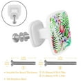 thumbnail image 2 of 4 Pieces Set Drawer Pulls Handle Square Wardrobe Cabinet Knobs with Stainless Steel Screws Furniture Kitchen Decor, 2 of 5