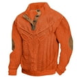thumbnail image 3 of TINZ Chandail en Molleton à Col Montant Imprimé Numérique d'Hiver Mode Décontractée Rétro à Manches Longues Sans Capuche Chandail Col Rond pour Usage Quotidien Ensemble Chandail en Molleton Ours Pantalon et Chandail en Molleton pour Hommes, 3 of 3