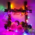 thumbnail image 2 of Flower Fairy String Lights, 33ft 100 LED Cherry Blossom Plug in Easter Christmas Tree Hanging Décor Lamp, Garden Bedroom Indoor Decorations for Fence, Wedding Birthday Party (Multicolor), 2 of 18