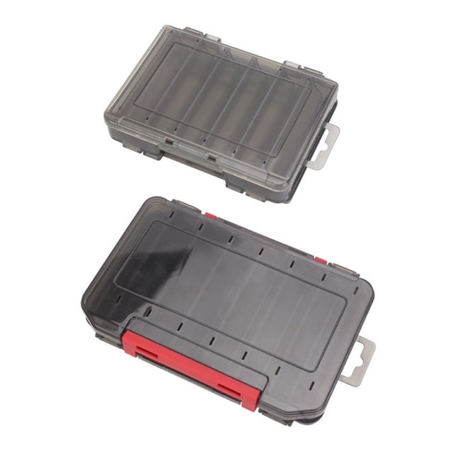 Caja de almacenamiento de plantilla de calamar de pesca de 2 piezas, caja de bolsa de anzuelo para señuelos, contenedor Soledad Estuche para señuelos de calamares