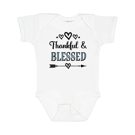 

Inktastic Thankful and Blessed Girls Baby Bodysuit