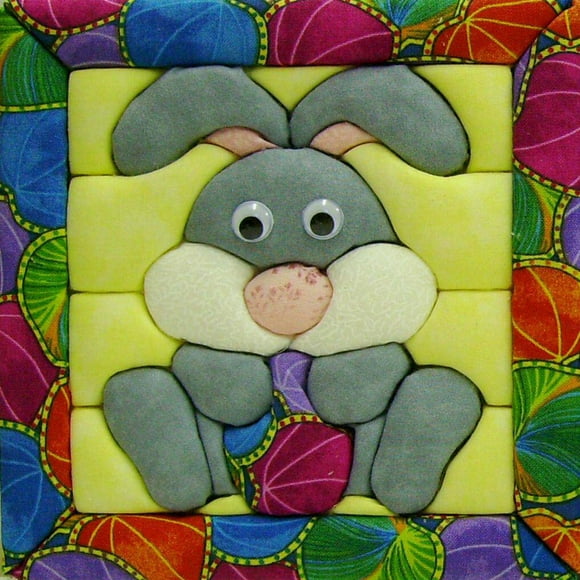 Quilt-Magic No Sew Wall Hanging Kit-Bunny
