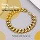 thumbnail image 2 of Mens Gold Plated Cuban Chain Bracelet. 3/6/9/12mm Width (send Gift Box), 2 of 5