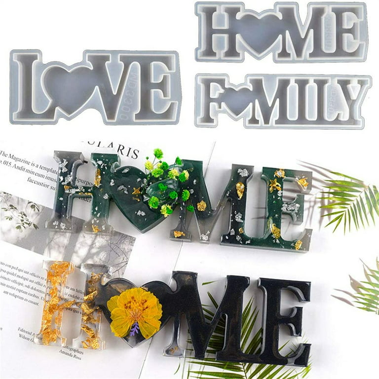 Pompotops DIY Epoxy Resin Digital Letter Mold Decoration Silicone Molds  Crafts Accessorie - Walmart.com