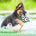 thumbnail image 4 of Dog soccer ball with 9 Straps, Interactive Dog toys for small dog dog water toys for Indoor Outdoor, Durable Puppy ball toys with with Handle Yard Toys Gifts for Birthday(5inch), 4 of 5