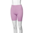 thumbnail image 5 of A2Y Women's Basic Solid Premium Cotton Mid Thigh High Rise Biker Bermuda Shorts Mauve 5XL, 5 of 5