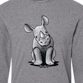 thumbnail image 4 of Inktastic Curious Rhinos Long Sleeve T-Shirt, 4 of 5