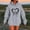 Gray, variant on Fashion Hoodie for Womens Plus Size Pullover Casual Ladies Printed Long Sleeve Tops Blouse Hooded Sweatshirts