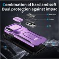 thumbnail image 2 of Funda para GANGXUN iPhone Xs Max - Soporte metálico, Función magnética, Morado, 2 of 6
