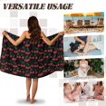 thumbnail image 5 of Yuyamidu Cherry Bath Wrap Towels for Women Plus Size XL Lightweight Towel Wrap for Spa Bathroom Adjustable Large Short Shower Wrap Reusable Travel Hotel Bath Towels, 5 of 7