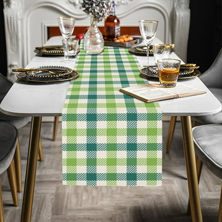 

WMYBD Kitchen Utensils & Gadgets Table Runner Tablecloth St. Patrick s Day Print 13 X 70 Inch For St. Patrick s Day Table Decorations