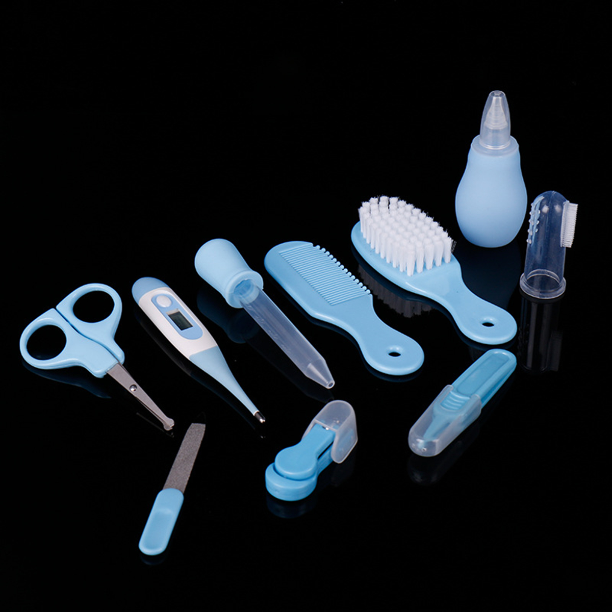 10pcs/set Newborn Baby Infant Kids Nail Hair Grooming Care Nurse Brush