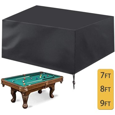 FSA 9ft Outdoor Pool Table Cover - Heavy Duty Vinyl, Floor-Length Protection
