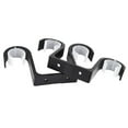 thumbnail image 2 of 2Pcs Double Curtain Rod Brackets Ceiling Mount Supports Aluminum Alloy Black, 2 of 6