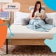 thumbnail image 5 of Almohada de Lectura con Soporte para Cuello de Memory Foam en Trozos - Cojín para Leer o Descansar - Soporte para Espalda - Para Niños o Adultos - Extra Largo - Gris, 5 of 7