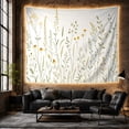 thumbnail image 6 of Wildflowers in a Meadow, Serene Rustic Botanical Illustration for Nature Lovers, Botanical Wall Art, Housewarming Gift, Tapestry Wall Hanging for Bedroom, Living Room and Dorm, 6 of 7
