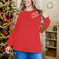 thumbnail image 5 of Christmas Womens Sweatshirts Merry Xmas Graphic Printed Sweaters Long Sleeve Crew Neck Blouses Casual Funny Holiday Shirts Pullover Top, 5 of 8
