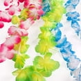 thumbnail image 3 of Olibuy 36 Counts Hawaiian Leis Necklace Tropical Luau Hawaii Silk Flower Lei Theme Party Favors Wreaths Headbands Holiday Wedding Beach Birthday Decorations (3 Dozens), 3 of 7