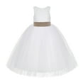 thumbnail image 2 of Ekidsbridal White Floral Lace Flower Girl Dress Wedding Mini Bridal Gown Formal Photoshoot Father Daughter Dance LG7noFT 5, 2 of 3