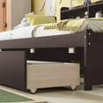 thumbnail image 5 of Twin Bed With Side Bookcase, Drawers ,Espresso, 5 of 9