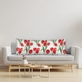 thumbnail image 6 of Body Pillow Cover 21x54 inches Flower Tulip Satin Pillow Case Cover with Zipper Soft Breathable Long Pillowcase for Hair and Skin, 6 of 6