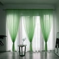 thumbnail image 2 of Winty Semi Sheer Curtains,Sheer Curtains,Leaves Sheer Curtain Tulle Window Treatment Voile Drape Valance 1 Panel Fabric, 2 of 3