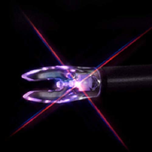 Nocturnal Lighted Nocks FIT Universal Size Lighted Nocks, Red/Blue