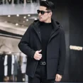 thumbnail image 5 of Chaqueta de plumas para hombre con capucha y forro de piel de conejo nano extraíble, ropa de diseñador para hombre, chaqueta acolchada para hombre, abrigo de invierno para hombre, 5 of 5