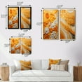 thumbnail image 4 of Designart "Color landscape Abstract Saffron I" Abstract Botanicals Framed Wall Art Set Of 2 - Yellow Floral Framed Wall Art Set Of 2, 4 of 7