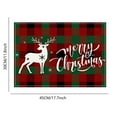 thumbnail image 3 of Dsscvnef Christmas Placemats Set Holiday Dining Table Non Plaid Kitchen Mats Festive Party Home Decorations, 3 of 5