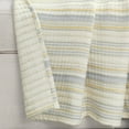 thumbnail image 2 of Lush Decor 100% Cotton Solange Stripe Kantha Pick Stitch Yarn Dyed Cotton Woven Throw Yellow/Gray Single 50X60, 2 of 5