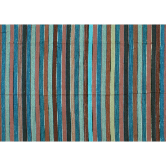 Ahgly Company Indoor Rectangle Southwestern Light Blue Country Area Rugs, 5' x 7'