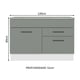 thumbnail image 2 of Gabinete Bajo Cocina Madesa Agata 120cm Con Encimera BG 01, 2 of 5