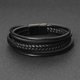 thumbnail image 5 of Brazalete clásico de cuero con hebilla magnética para hombres de negocios, 5 of 6