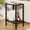 Black, variant on Maliowa 2-Tier Side Table, Small End Table for Living Room Bedroom with Storage Shelf, Vintage Accent Table Nightstand with Spindle Legs, Walnut