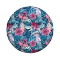 thumbnail image 4 of Spare Tire Cover, Vintage Cockatoo Parrot Flower Wheel Cover Tire Covers For Trailers Car Truck Camper Universal Tire Covering Fits Diameter14"-17", 4 of 4