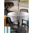 thumbnail image 6 of Square Outdoor Tablecloth with Umbrella Hole Teal Green Grey Outside Table Cloth Waterproof Patio Table Cover Gray Farmhouse Modern Rustic Zipper Tablecloths for Picnic Party Camping 54x54 Inch, 6 of 8