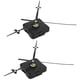 thumbnail image 5 of 2 juegos de punteros de movimiento de reloj de cuarzo de pared silencioso DIY Kit de repuesto para decoración de bordado del hogar negro, 5 of 14