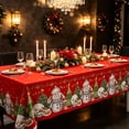 thumbnail image 5 of Christmas Tablecloth Disposable Waterproof Table Cover for Holiday Decor Christmas Party Decoration Red, 5 of 6