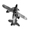 thumbnail image 6 of EXHUMKY Metal Planes Model Airplane Iron Decorative Office Decor Living Room 1Pack, 6 of 8