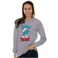 thumbnail image 4 of Hefty Smurf Tattooed Wild Thing Funny Long Sleeve TShirt Men Women Brisco Brands S, 4 of 6