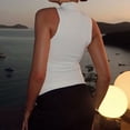 thumbnail image 5 of AherBiu Going out Tops for Women Twisted Cutout Turtleneck Slim Fitted Cute Shirts Summer Tank Camisole, 5 of 9
