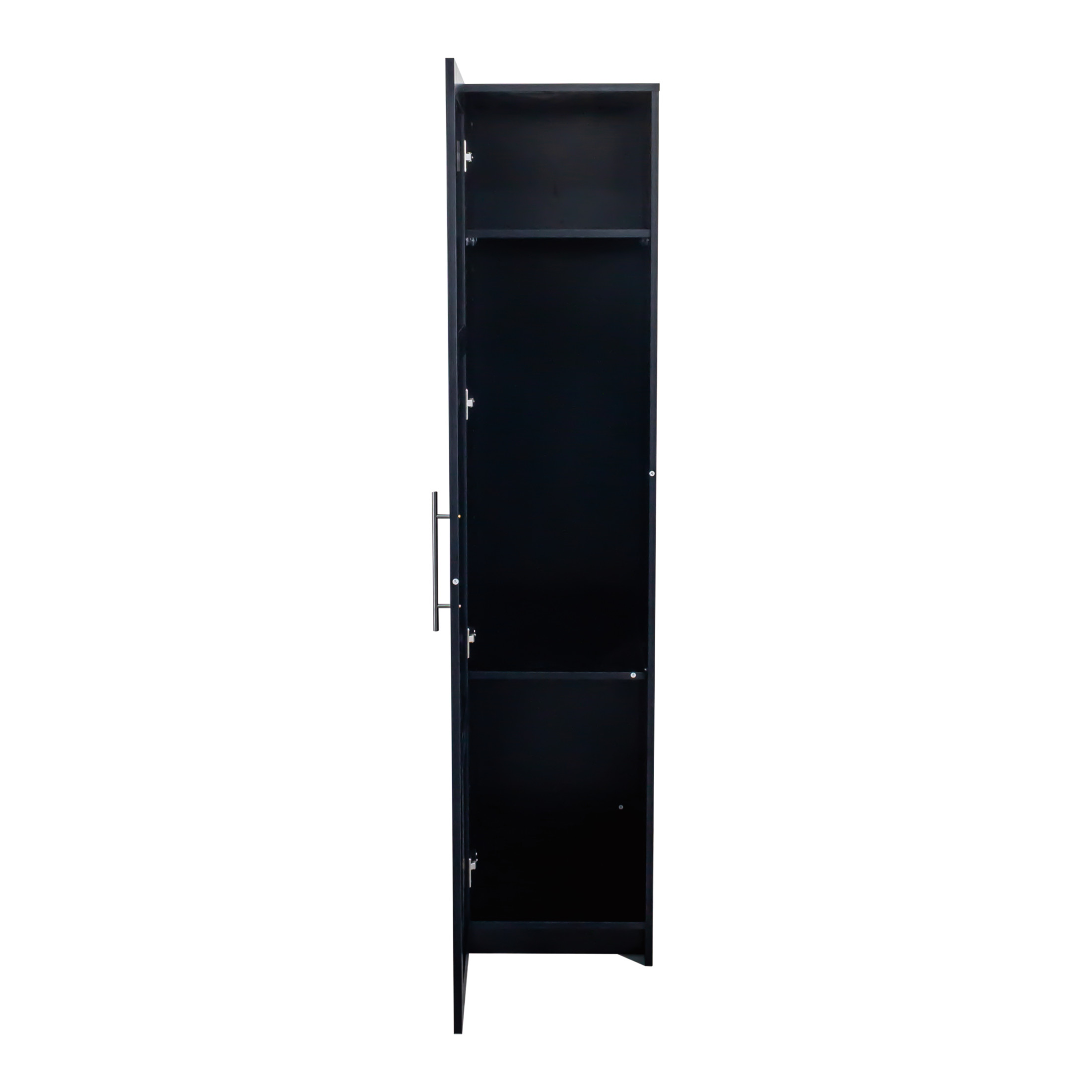 Noble House Divine 70.87" Wall-Mounted Storage Cabinet, Bathroom Stackable Tower, Minimal Slim Design, Black
