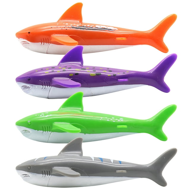 Divertido Tiburón Juguete De Buceo Plástico Niños Piscina Juguete De Buceo Juego De Buceo Juguete De Paleta De Verano 4 Uds. matsuzay FN002131-00