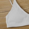 thumbnail image 6 of Elainilye Fashion Swimsuits for Women 2024 Sexy Solid Bikini Push-Up Padded Swimwear Swimsuit Set,White, 6 of 6